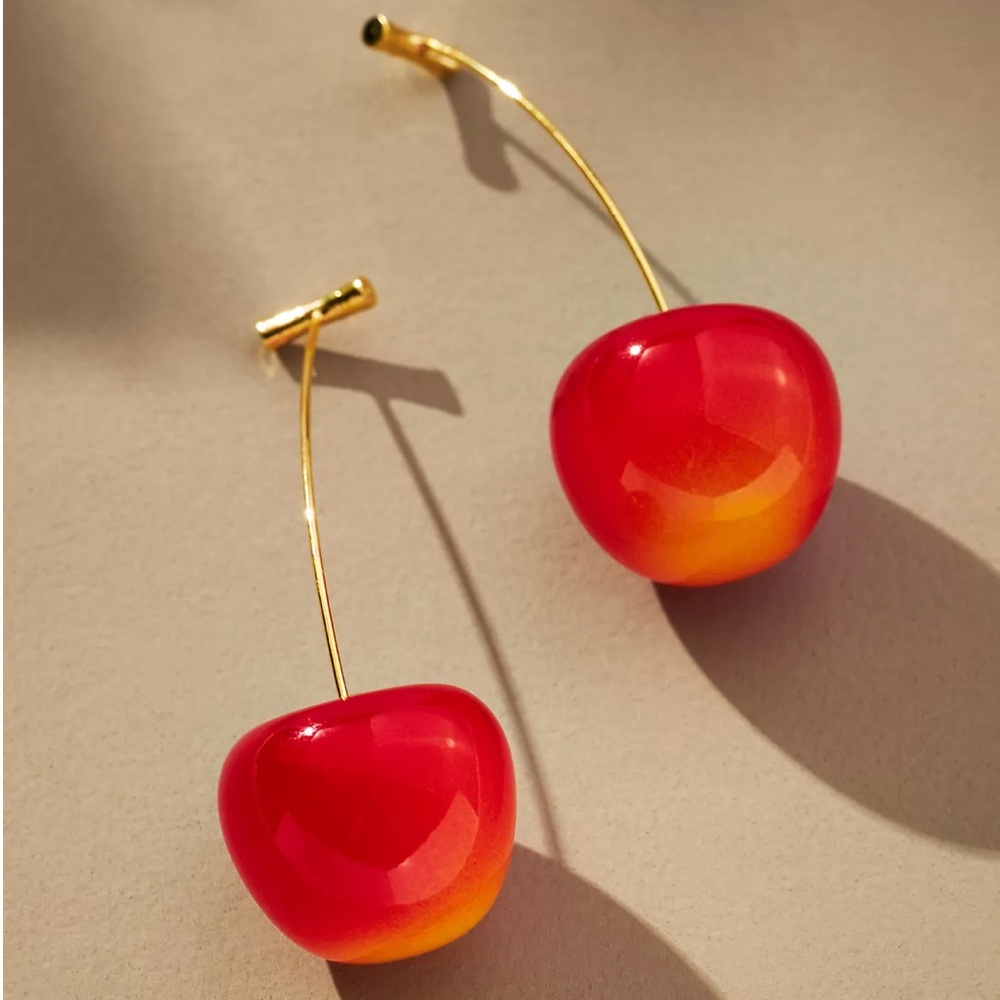 Cherry Drop Earrings